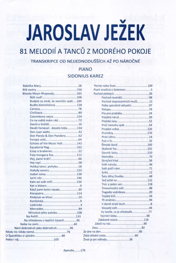 obsah-foto-Jezek81.jpg 81 melodií a tanců z modrého pokoje (noty+2 CD)